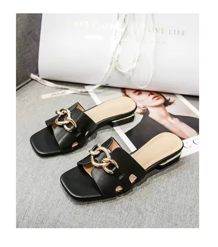 Black Midnight Elegance Ladies Sandal - IRF1001