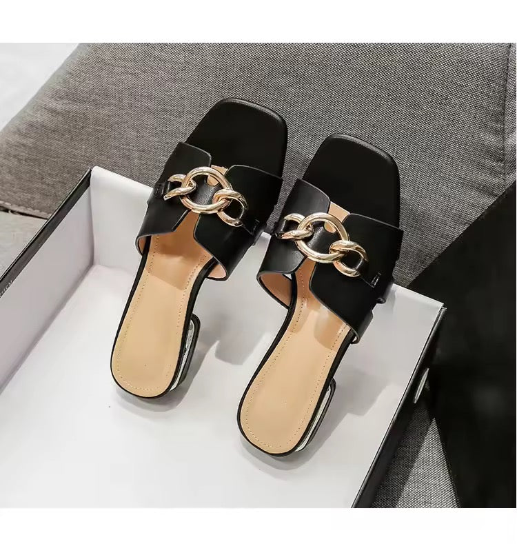 Black Midnight Elegance Ladies Sandal - IRF1001