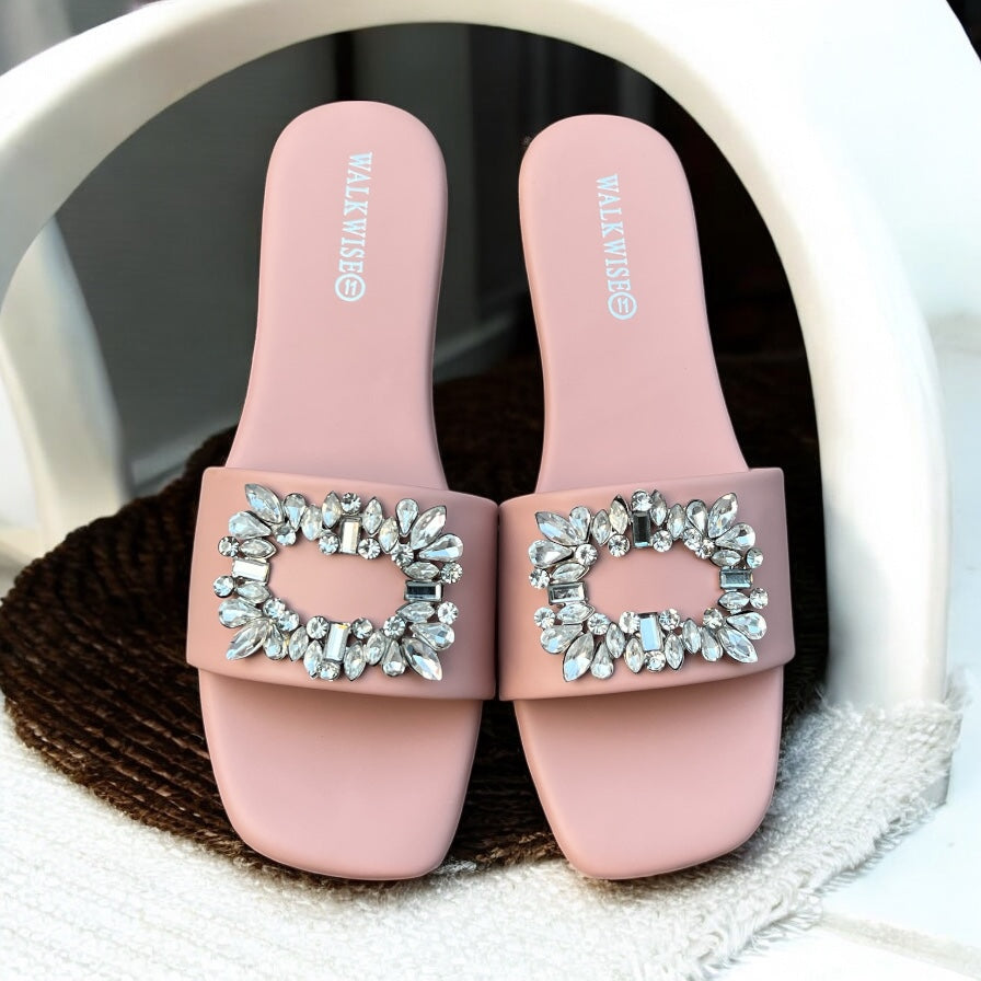 Pink Shimmer Steps Women Slippers