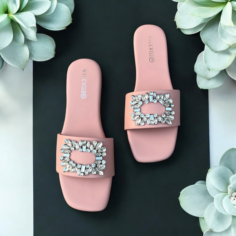Pink Shimmer Steps Women Slippers